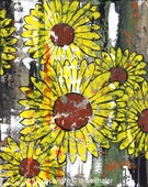 Blumen 10 originales Gemälde Acryl auf Leinwand