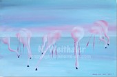 FLAMINGO DREAM SERIES - Airbrush moderne Malerei