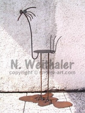 ROAD RUNNER - Blumentopfhalter Vogel Figur Metall